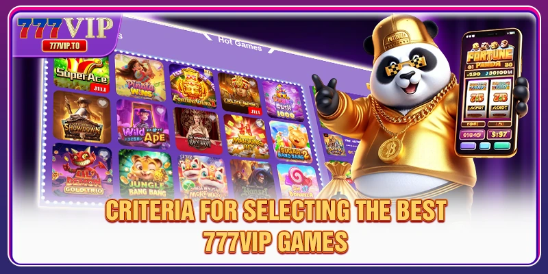 Criteria that make the games ranking