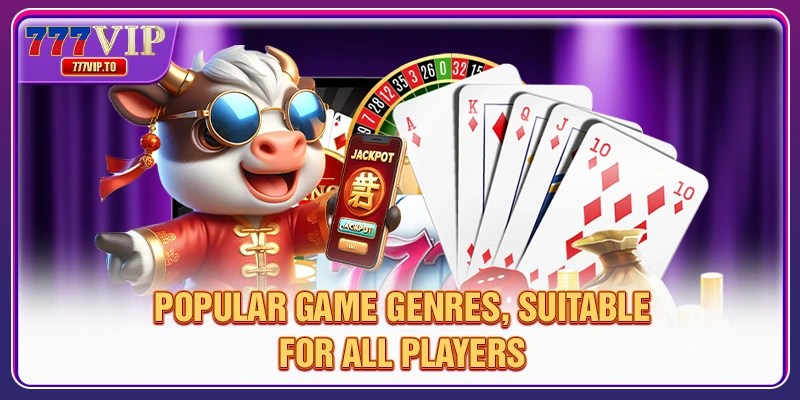 Popular game genres, suitable for all players